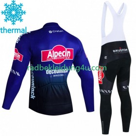 Set Langarmtrikot + Trägerhose Lange Winter Thermal Fleece Alpecin Deceuninck 2023